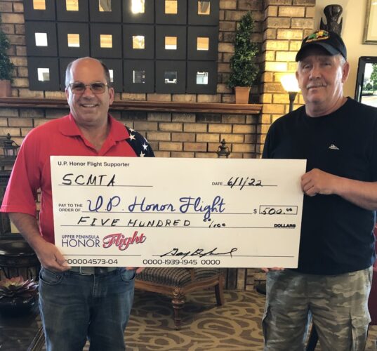 Schoolcraft County Motorized Trails Association donates to Honor Flight